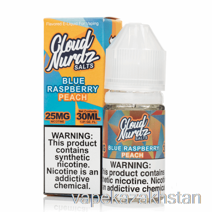 Vape Disposable Blue Raspberry Peach - Cloud Nurdz Salts - 30mL 50mg